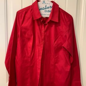 Red blouse